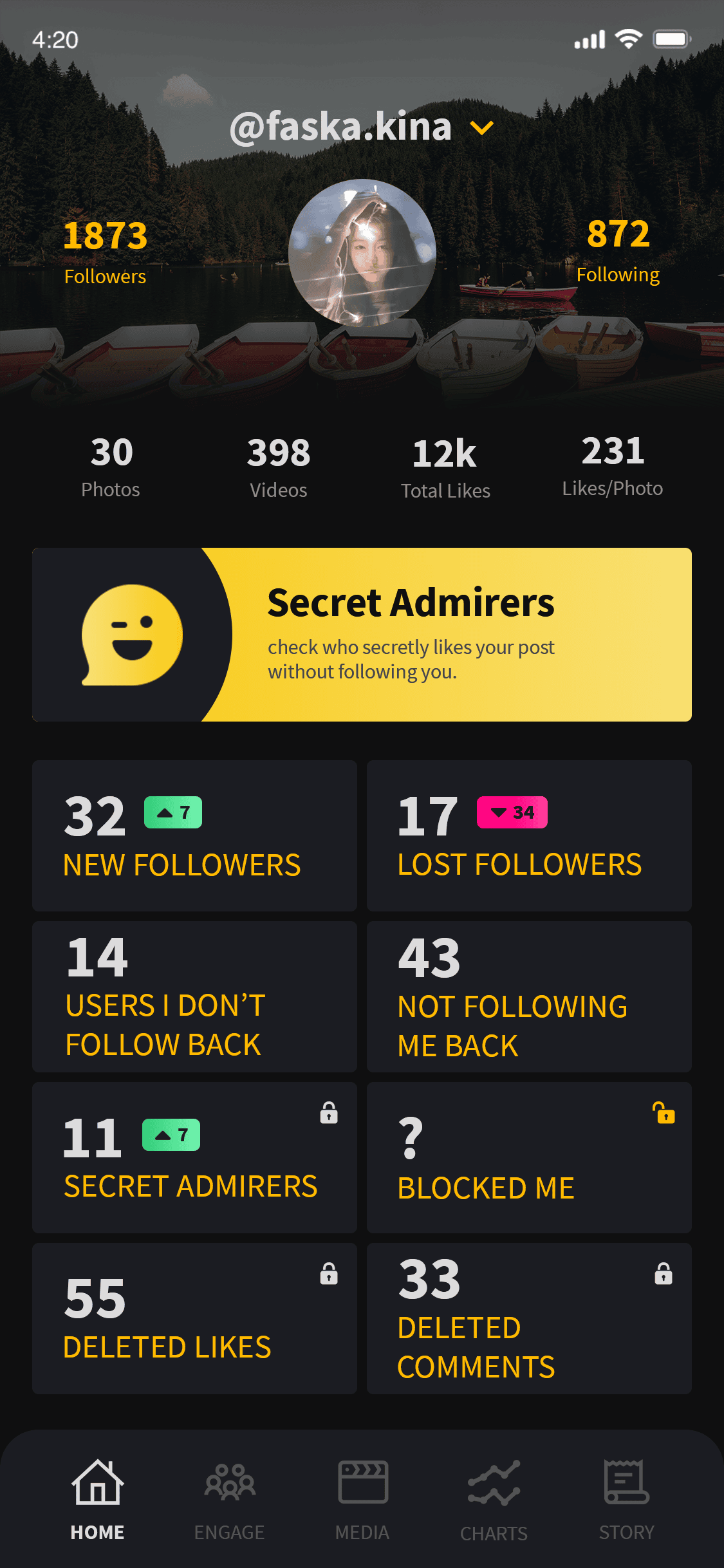 Instagram Tracker+ Redesign